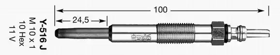 Свеча накаливания NGK 6416 (Y-516J, D-Power 12, DP12)